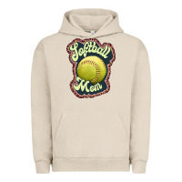 Pigment French Oak softball mom Urban Hoodie - JahusDesignShop