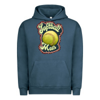 Pigment Midnight Navy softball mom Urban Hoodie - JahusDesignShop