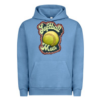 Pigment Pebble Blue softball mom Urban Hoodie - JahusDesignShop
