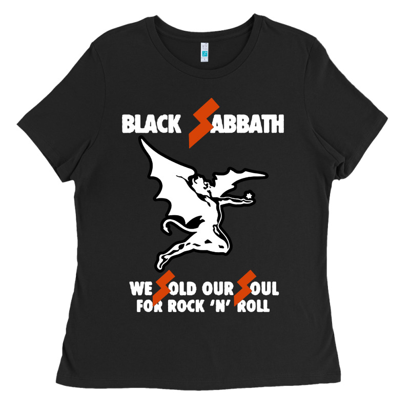 Black Rock And Roll Ladies Tee by artisFamous | Teevron