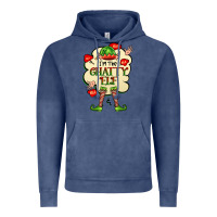 Vintage Denim im the chatty elf Vintage Hoodie - FaDigitalArtStudio