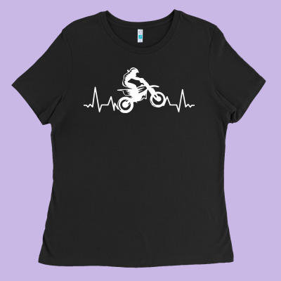 Dirt Bike Ladies Tee Designed By Artisfamous