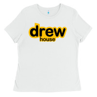 White drew smile house Ladies Tee - artisFamous