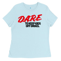 Baby Blue dare shirt Ladies Tee - artisFamous