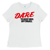 White dare shirt Ladies Tee - artisFamous