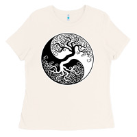 Bone tree of life yin yang Ladies Tee - artisFamous