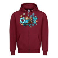 Burgundy cozy season Zipper Hoodie - AdoDesignShop