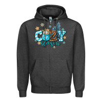 Charcoal Heather cozy season Zipper Hoodie - AdoDesignShop