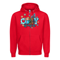 Red cozy season Zipper Hoodie - AdoDesignShop
