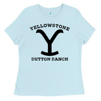 Baby Blue black stone dutton ranch Ladies Tee - artisFamous