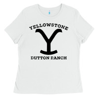 White black stone dutton ranch Ladies Tee - artisFamous