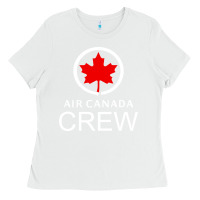 White aviation air canada crew Ladies Tee - artisFamous