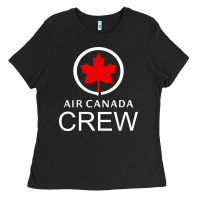 Black aviation air canada crew Ladies Tee - artisFamous