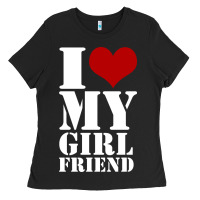I Heart My Girlfriend Shirt Ladies Tee | Teevron