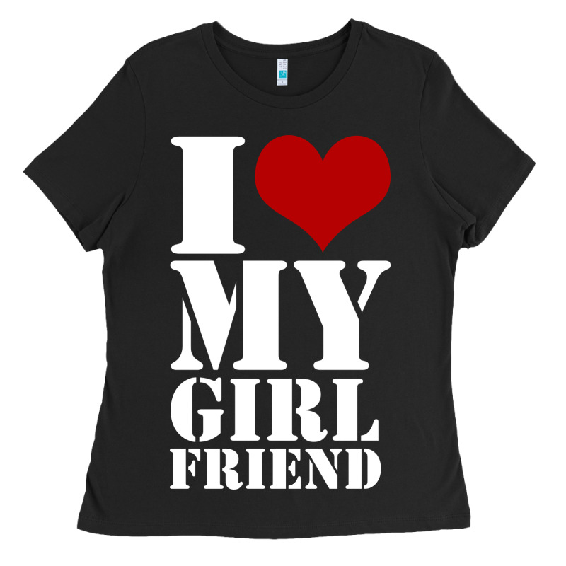 I Heart My Girlfriend Shirt Ladies Tee by artisFamous | Teevron