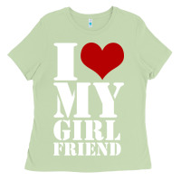 Matcha i heart my girlfriend shirt Ladies Tee - artisFamous