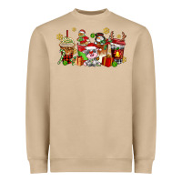 Mushroom christmas cow coffee cups Heavyweight Sweatshirt - AdoDesignShop