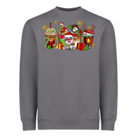 Storm christmas cow coffee cups Heavyweight Sweatshirt - AdoDesignShop