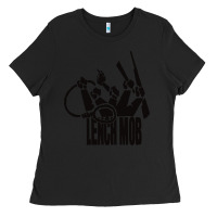 Black lench mob ice cube nwa west coast crewneck Ladies Tee - artisFamous