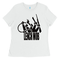 White lench mob ice cube nwa west coast crewneck Ladies Tee - artisFamous