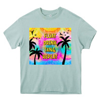 Arona float drink tan & repeat Heavy Core Tee - TumblerDesignByShophia