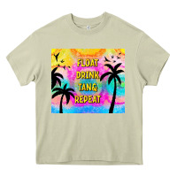 Mossy float drink tan & repeat Heavy Core Tee - TumblerDesignByShophia
