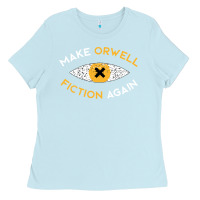 Baby Blue make orwell fiction again Ladies Tee - artisFamous