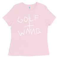 Bubblegum Pink golf wang burgundy Ladies Tee - artisFamous