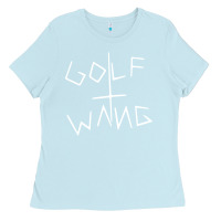 Baby Blue golf wang burgundy Ladies Tee - artisFamous