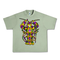 Oil Green mardi gras crawfish Urban Heavy Tee - FaDigitalArtStudio