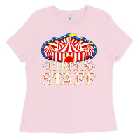 Bubblegum Pink circus staff Ladies Tee - artisFamous