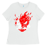 White cyberpunk 2077 Ladies Tee - artisFamous