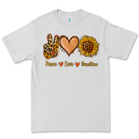 Dove Grey Peace Love Sunshine Premium Tee - Jasminsmagicworld