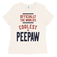 Officially The World's Coolest Peepaw | Mens Gift Ladies Tee | Teevron