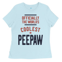 Baby Blue Officially The World's Coolest Peepaw | Mens Gift Ladies Tee - artisFamous