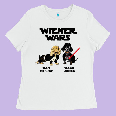 Wiener Wars Funny Dachshund Ladies Tee Designed By Artisfamous
