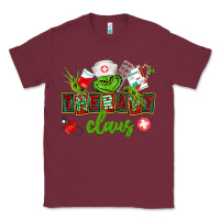 Burgundy therapy claus Classic Tee - CowGirlArtShop