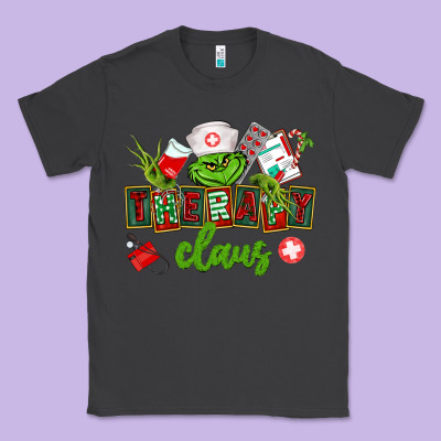 Therapy Claus Classic Tee Designed By Cowgirlartshop