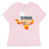 Bubblegum Pink stros before hoes Ladies Tee - artisFamous
