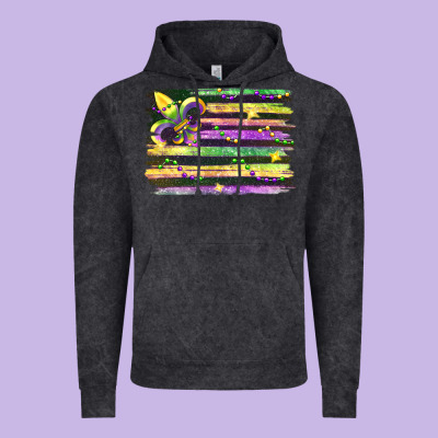 Mardi Gras Vintage Hoodie Designed By Fadigitalartstudio