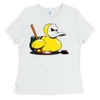 White mighty rubber ducky Ladies Tee - artisFamous