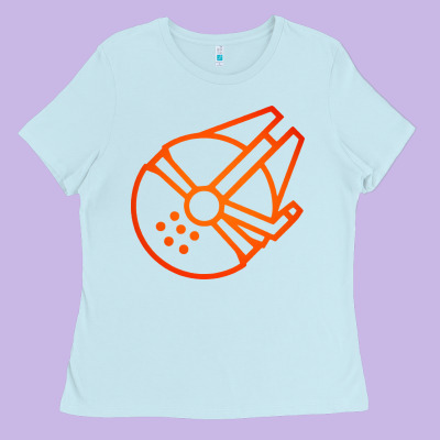 Millennium Falcon Ladies Tee Designed By Artisfamous