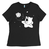 Black kirby gamer geek snes Ladies Tee - artisFamous
