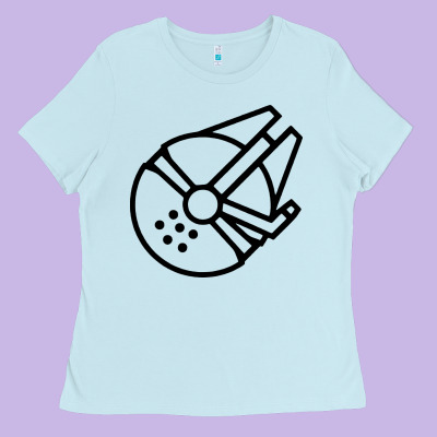 Millennium Falcon Ladies Tee Designed By Artisfamous
