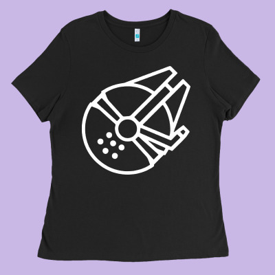 Millennium Falcon Ladies Tee Designed By Artisfamous