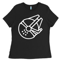 Black millennium falcon Ladies Tee - artisFamous