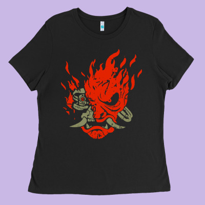 Punk Samurai Ladies Tee Designed By Artisfamous