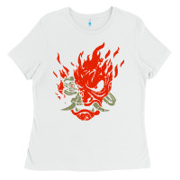 White punk samurai Ladies Tee - artisFamous