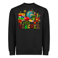 Black christmas jolly teachers Heavyweight Sweatshirt - AdoDesignShop