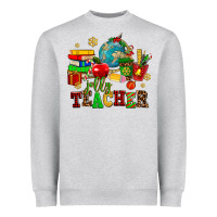 Heather Grey christmas jolly teachers Heavyweight Sweatshirt - AdoDesignShop